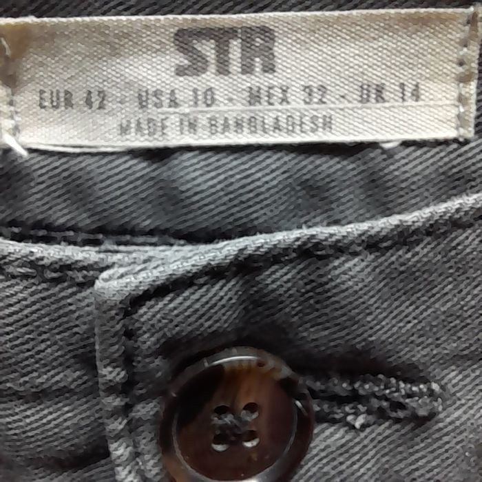 Pantaloni Cargo Gri STR (Stradivarius)  antracit Talie 42  Croială Dr