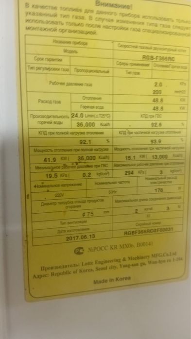 Газовый котел отопления