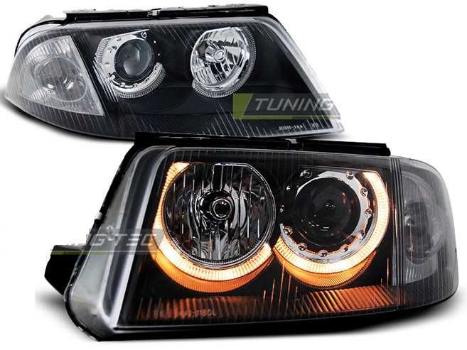 фарове VW Пасат б5.5 Angle Eyes Тъмни Опушени Нови pasat B5.5 Passat