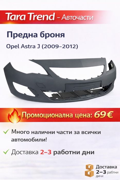 Предна броня Opel Astra J5 Door, Combi (2009-2012)