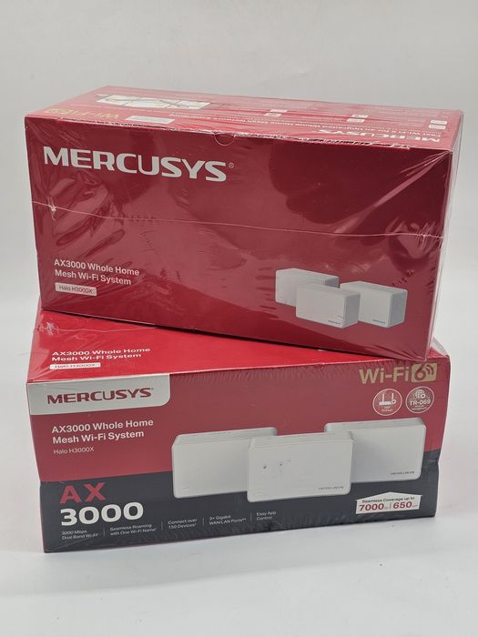 Mercusys TP-Link Halo H3000X (pachet de 3) WiFi 6 Mesh AX3000Mbps