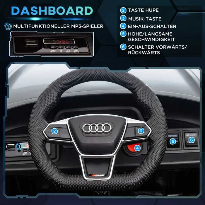 Електрическа количка  HOMCOM, лицензирана от Audi