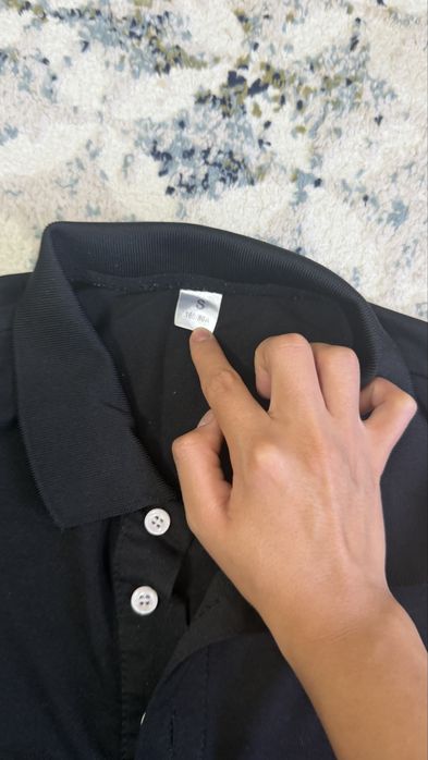 футболка lacostee черная