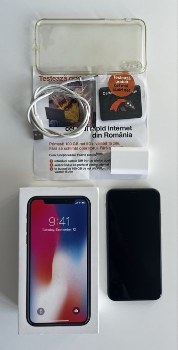 IPhone X 64GB impecabil si primiti un CADOU