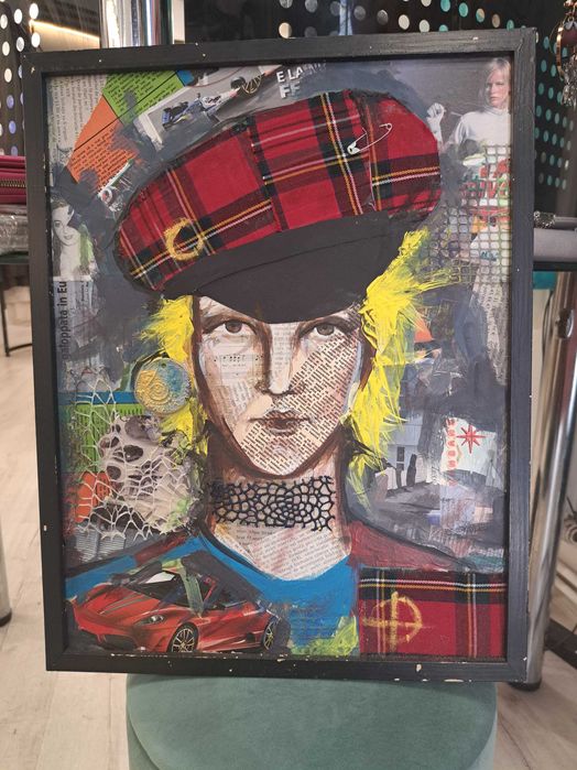 DeVănzare Tablou(colaj) "Portret băiat"