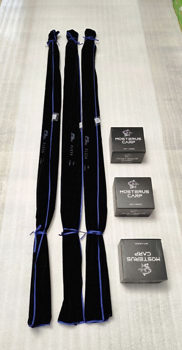 SET 3 Lansete FL FLX30 3.96M 4.0Lbs 2Seg + 3 Mulinete PRO FL MT 14000