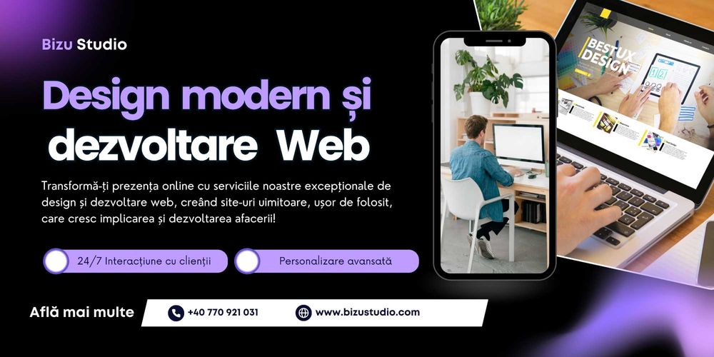 Design si dezvoltare situri web profesionale