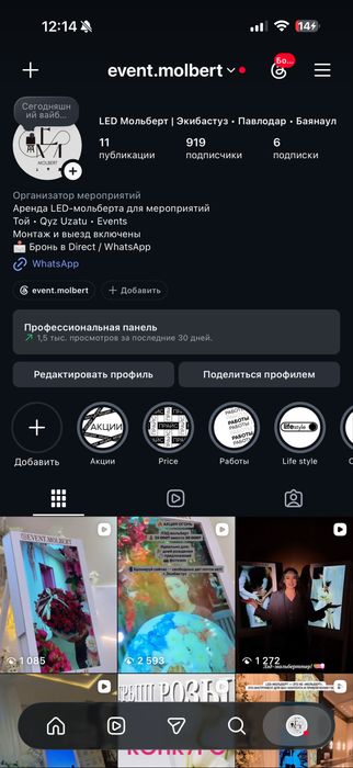 Продам готовый бизнес — LED-мольберт