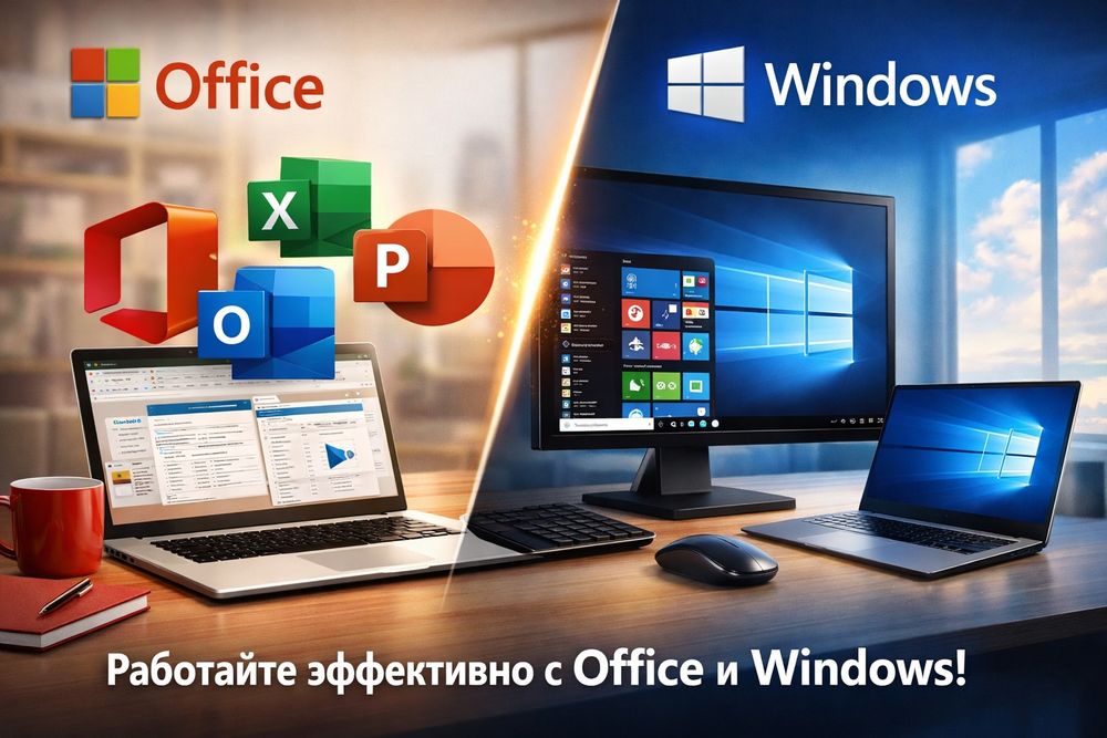 Windows 11 Home/Pro и Microsoft Office бессрочный