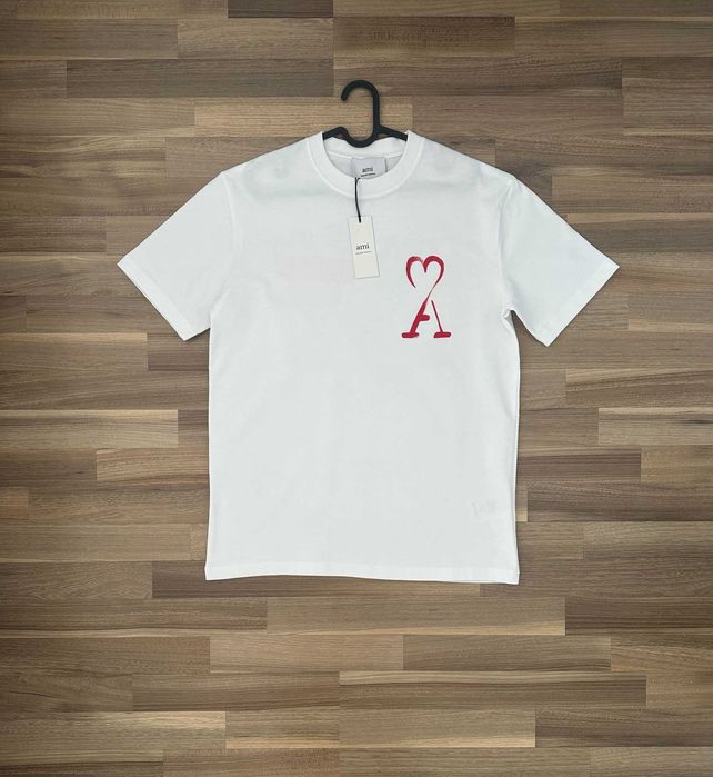 Tricou Ami Paris - Alb - Material Premium