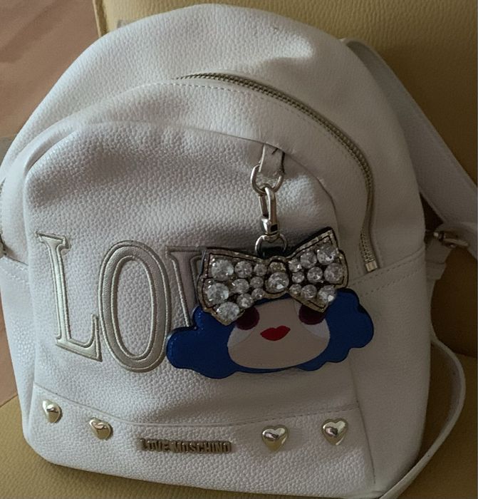 Мини рюкзак Love Moschino,оригинал,беж,23/23