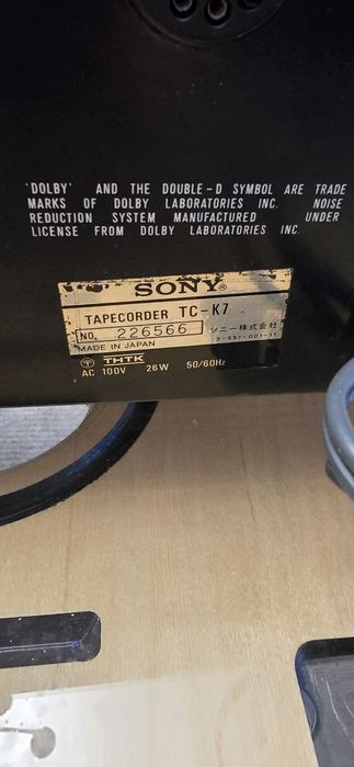 Кассетная дека Sony tc K 7