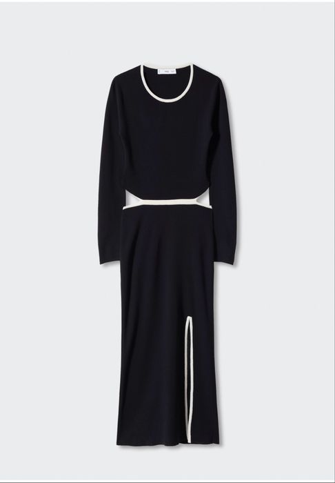 Плетена рокля с цепки Mango