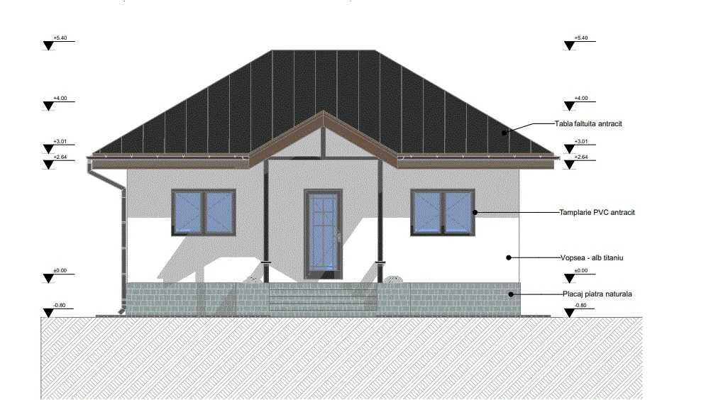 Kit casa lemn 62 mp
