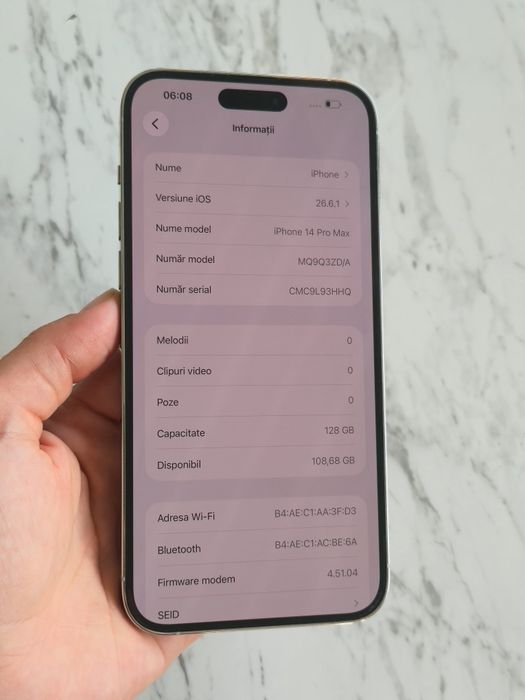 Vand/Schimb iPhone 14 Pro Max 128gb