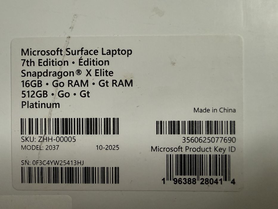 Microsoft Surface Laptop 15
