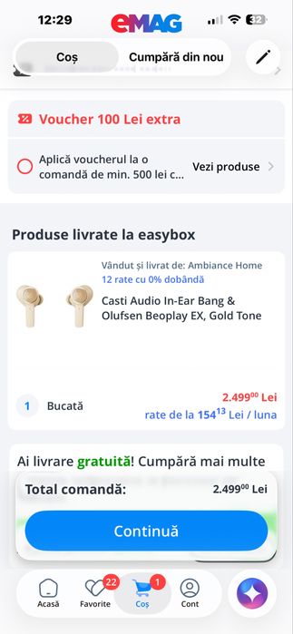 Pomana !!- Bang&Olufsen-Casti Audio In-Ear -Sigilate-Garantie REALA 2 Ani- Lux si Calitate Premium !!