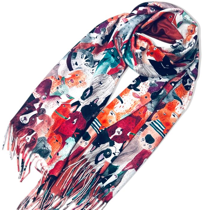 ПРОМО НОВИ кашмирени шлове с красиви десени в различни цветове