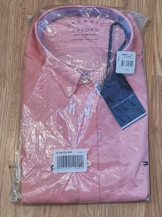 Camasa Tommy Hilfiger originala, noua (etichete), bumbac organic, regular fit, mar. 3XL