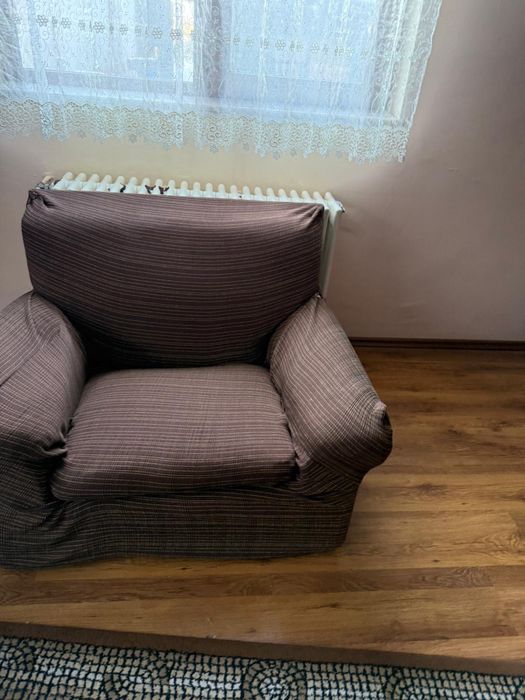 Canapea si doua fotolii+husa canapea in culoarea fotolilor