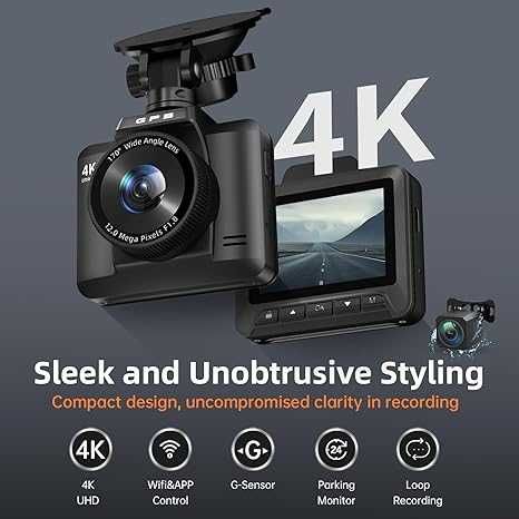 4K+1080P Dash Cam Front and Rear