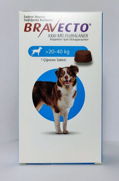 Бравекто для собак весом 20-40 кг