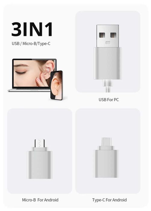 Ендоскоп/отоскоп за почистване на уши