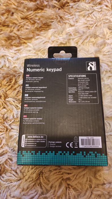 Deltaco - Безжична клавиатура - чисто нова не отваряна!