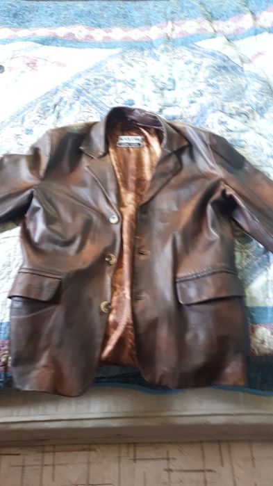 Пиджак кожаный мужской