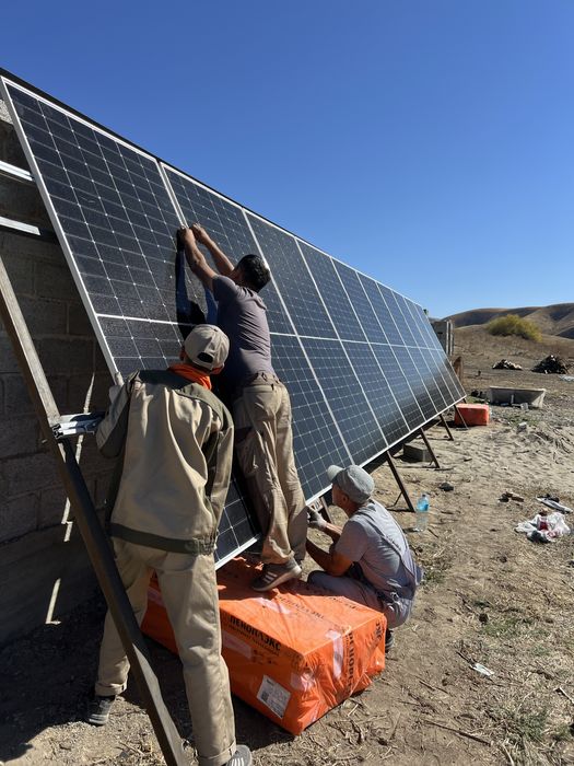 Установка солнечных батарей