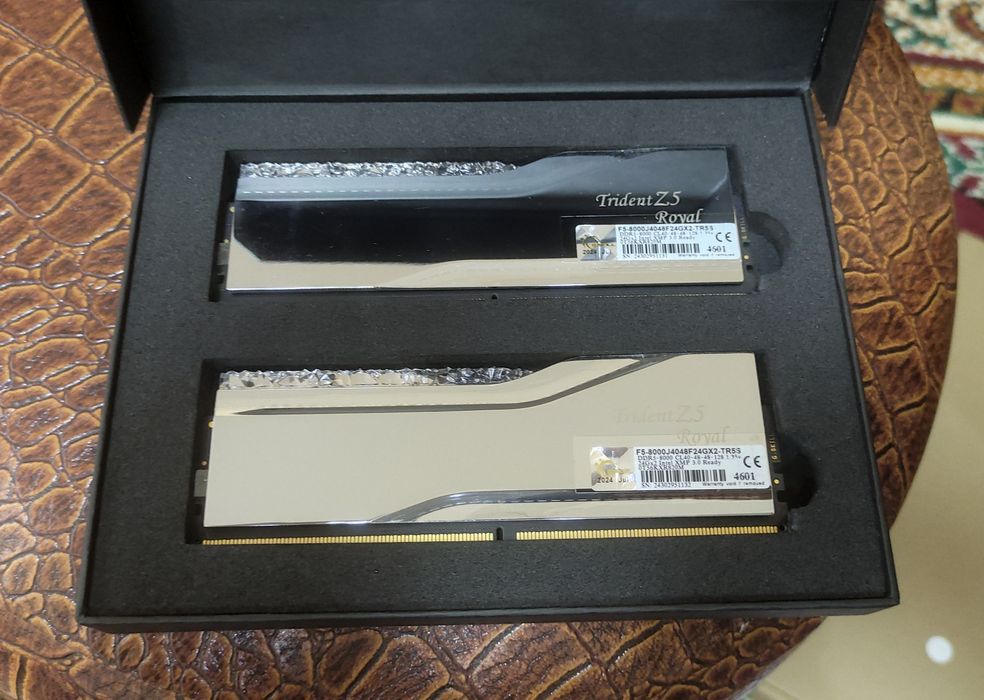 Продам оперативную память GSKILL ROYAL TRIDENT Z DDR5 8000MHZ 48GB