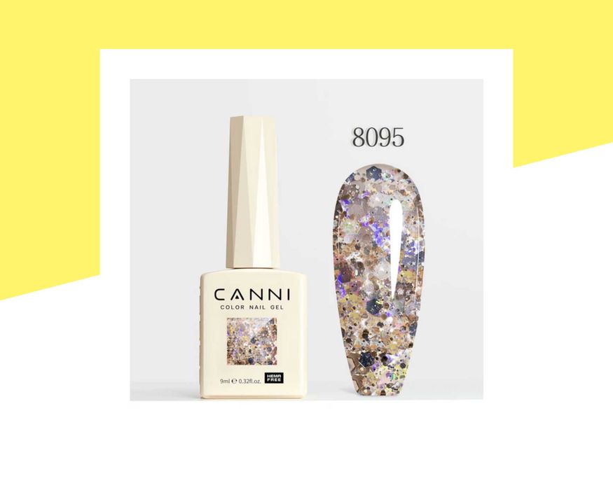 Професионален хипоалергенен гел лак серия „Crystal Flash“ CANNI – 9 мл