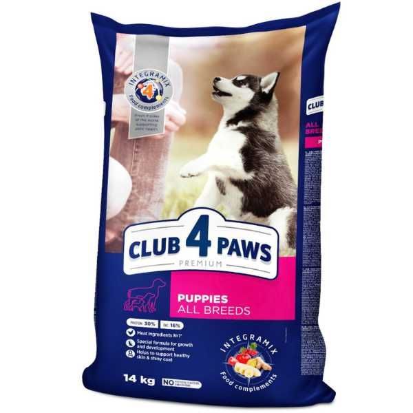 Храна за Подрастващи Кученца от Всички породи- 2кг/14кг- Пиле-Club4Paws