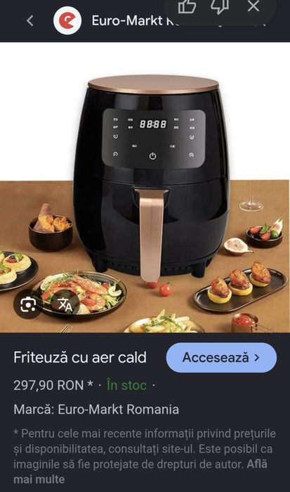 Friteuză aer cald