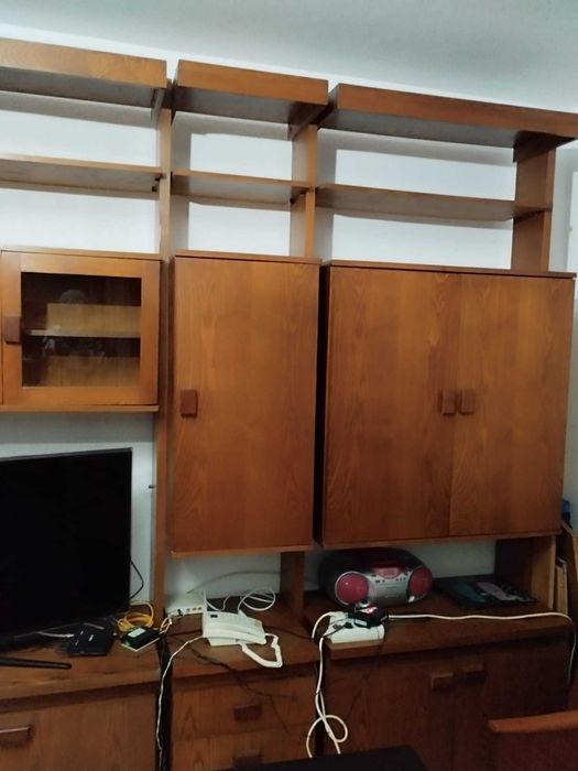 Biblioteca lemn masiv