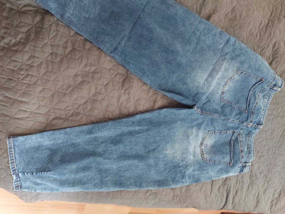 Дамски дънки тънки ластични 52 размер