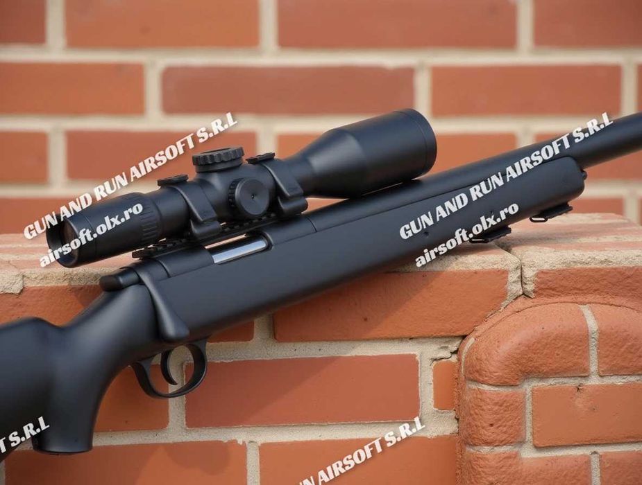 FOARTE PUTERNICĂ!! ~ PUSCĂ Sniper 6mm Arc MODIFICAT + Lunetă Inclusă!!