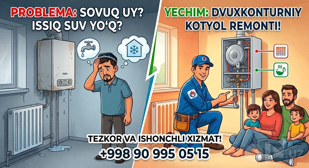 Dvuxkontur kotyol remonti
