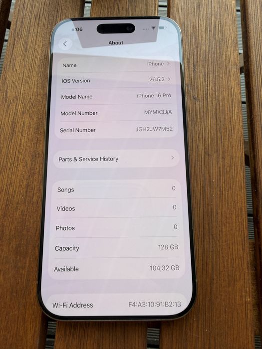 Перфектен! iPhone 16 Pro 128GB Desert Titanium