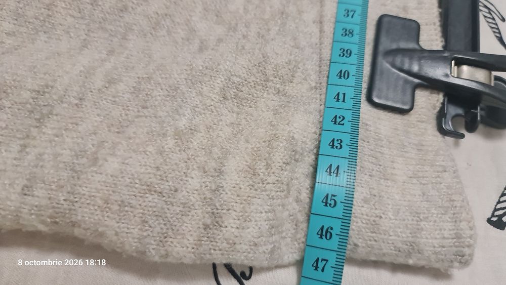 Pantalon evazat bej xxl