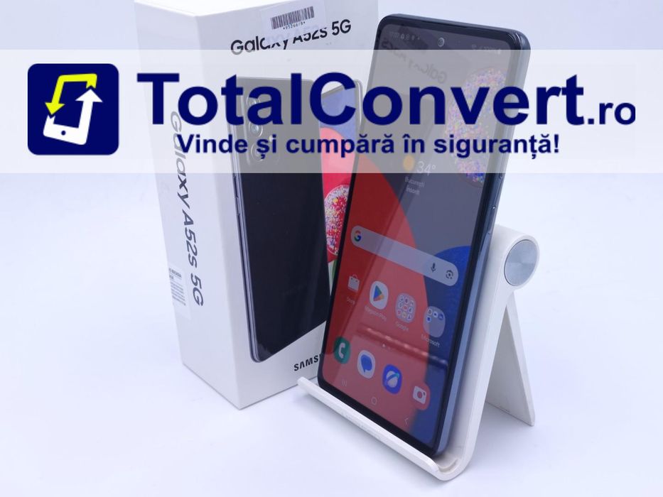 Samsung A52s 5G 128GB Awesome Black 6GB, Garantie 24 luni | #D95266