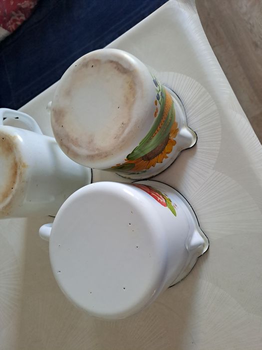 Кружка эмалированная б/у, 1 литр