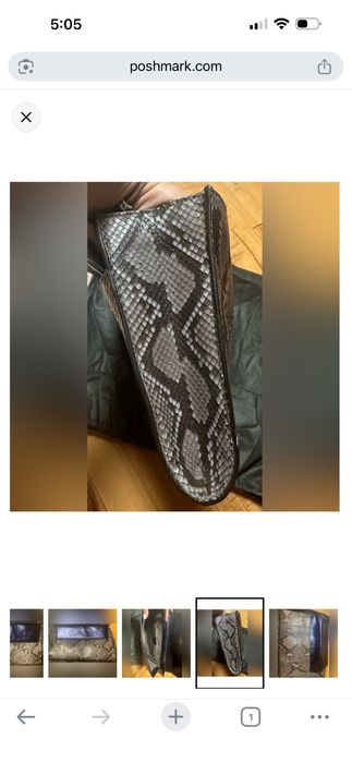 Gucci винтидж чанта от питон