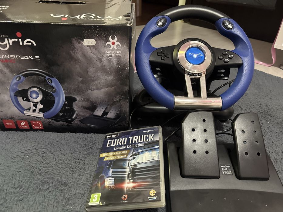 Set gaming Volan cu pedale, myria