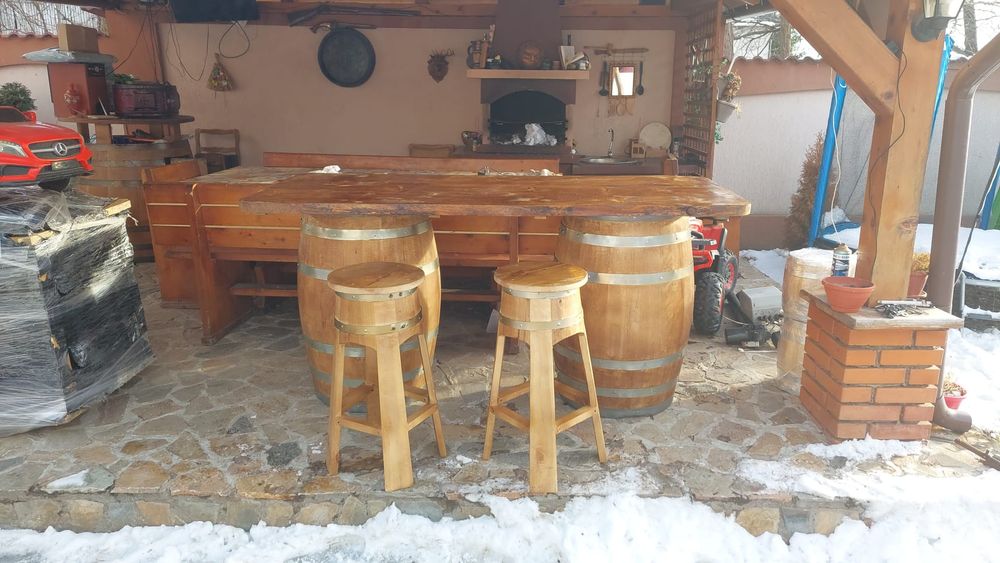 Butoaie cu blat deservire tejghea
