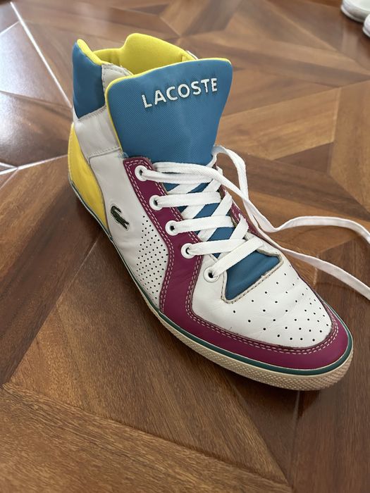 Ghete Lacoste multicolor piele naturala