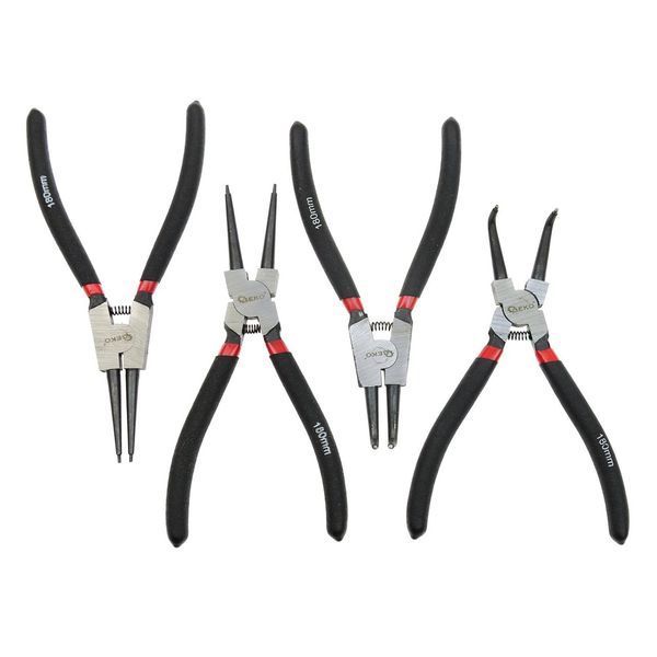 Комплект клещи зегер 4 бр. 180 мм geko
