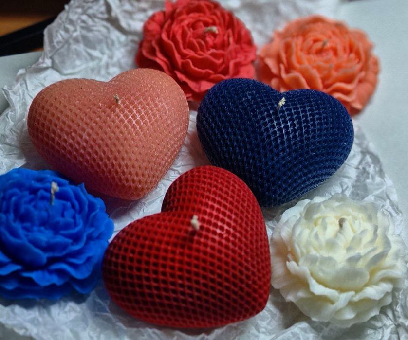 Арома свечи в виде сердца