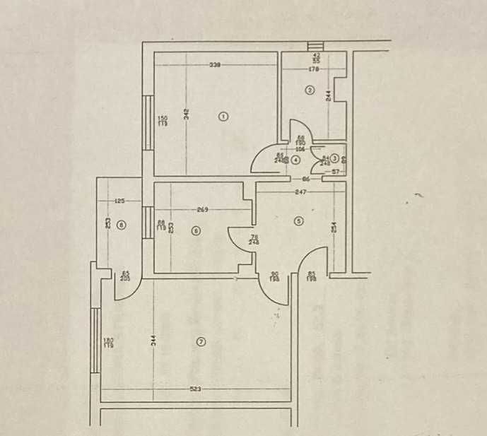Vand apartament 2 camere decomandate; Brazda lui Novac, etaj 3/4