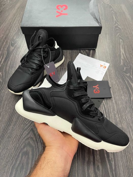Adidasi Y-3, Kaiwa - Black Premium din Piele NOI Yohji Yamamoto Y3